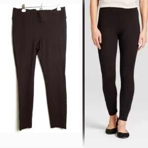 Dictionary Ponte Pant Pull On Elastic Waist Band Size L Black Casual Dress